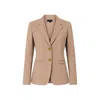 Madison / Savile Women's Neutrals The Estate Camel Pinstripe Blazer In Sand