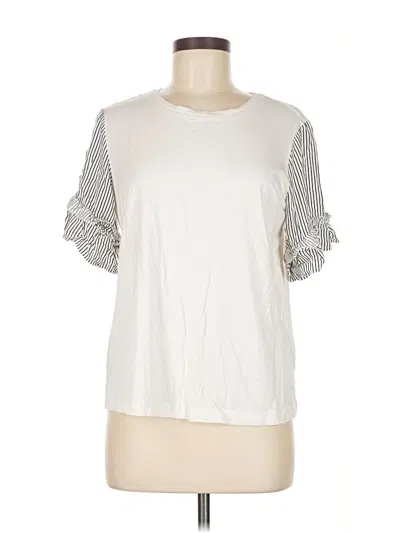 Pre-owned Madison Short Sleeve T-shirt In White