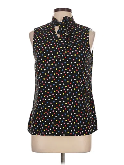 Pre-owned Madison Sleeveless Blouse In Black