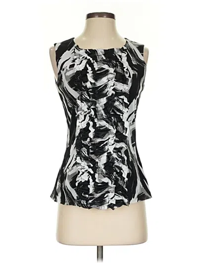 Pre-owned Madison Sleeveless Blouse In Black
