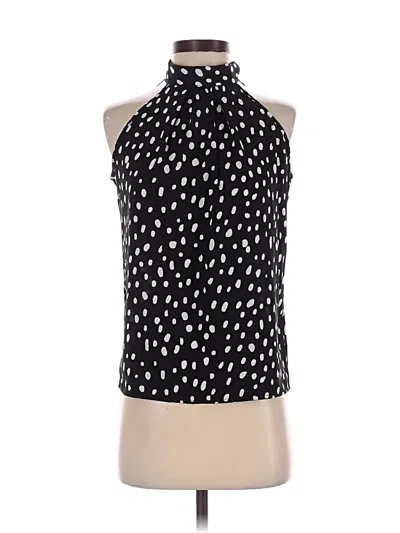 Pre-owned Madison Sleeveless Blouse In Black