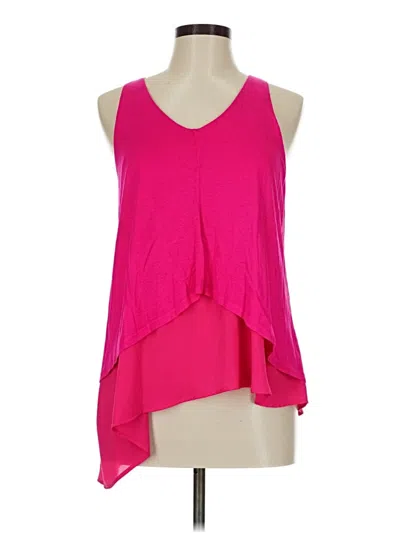 Pre-owned Madison Sleeveless Blouse In Pink