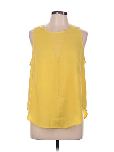 Pre-owned Madison Sleeveless Blouse In Yellow