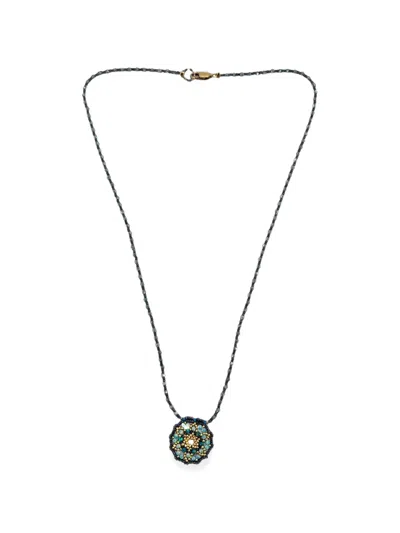 Madison Small Dreamer Beaded Necklace In 블루