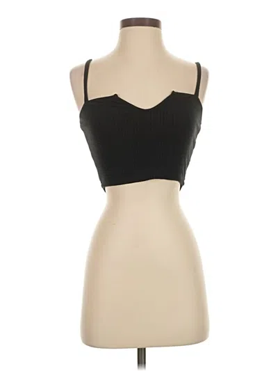 Pre-owned Madison Tank Top Black Strapless Neckline Tops
