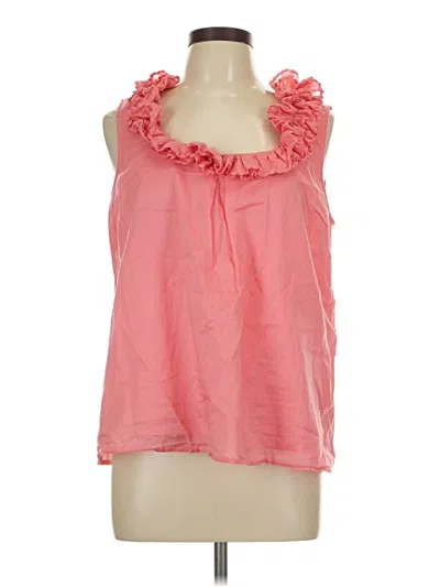 Pre-owned Madison Tank Top Pink Halter Neckline Tops