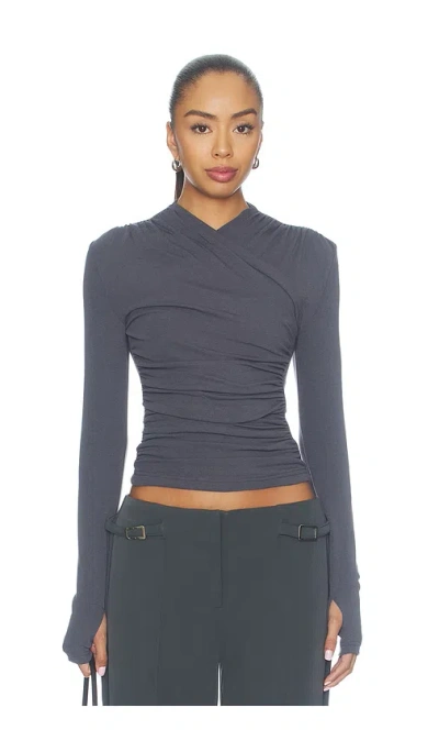 Madison The Label Adalia Top In Gold