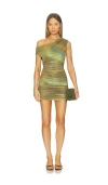 Madison The Label Amy Mini Dress In Green