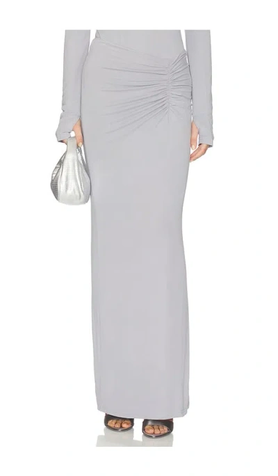Madison The Label Anella Maxi Skirt In Gray