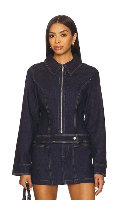 Madison The Label Anja Jacket In Dark Denim