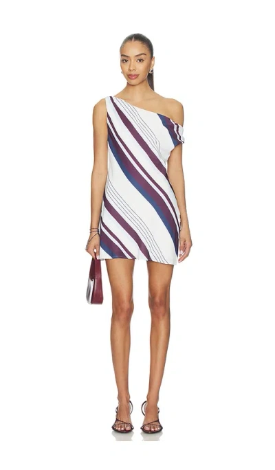 Madison The Label Blaine Mini Dress In Stripe Print