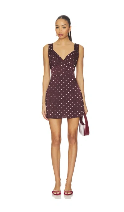 Madison The Label Chrissa Mini Dress In Spot