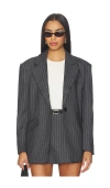 Madison The Label Collins Blazer In Gray