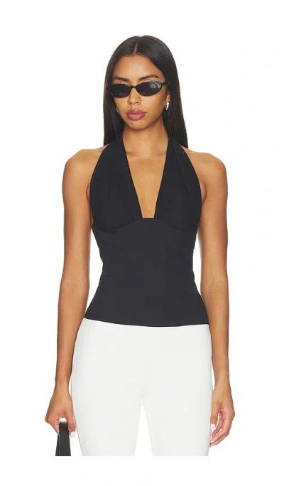 Madison The Label Isabel Top In Black
