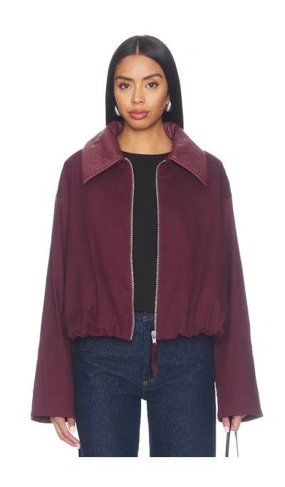 Madison The Label Jayda Jacket In Brown