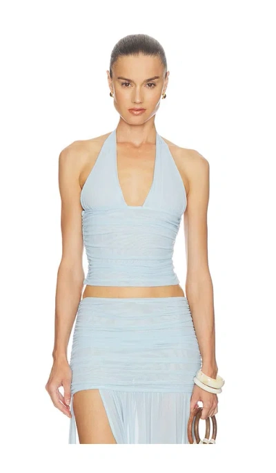 Madison The Label Leora Top In Blue