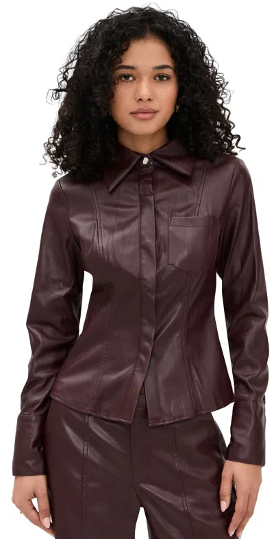 Madison The Label Lowen Shirt Cacao In Brown