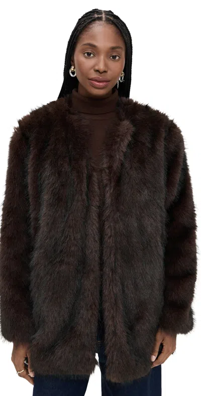 Madison The Label Marlowe Jacket Espresso In Brown