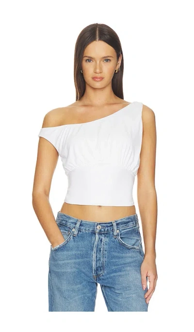 Madison The Label Nisma Top In White