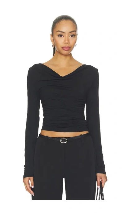 Madison The Label Opal Top In Black