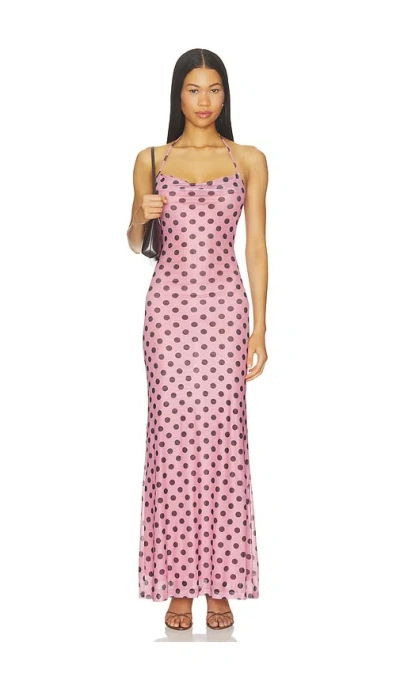 Madison The Label Polina Maxi Dress In 핑크