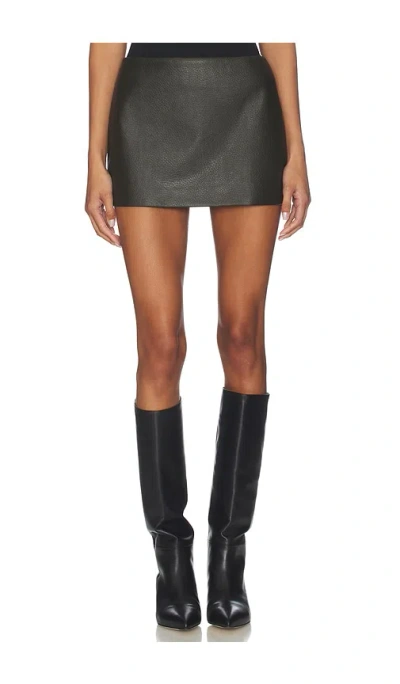 Madison The Label Rory Mini Skirt In Forest