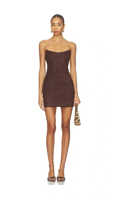 Madison The Label Skylar Mini Dress In Brown