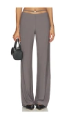 Madison The Label Windsor Straight Leg Pant In Gray