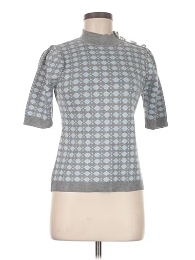 Pre-owned Madison Turtleneck Sweater In Gray