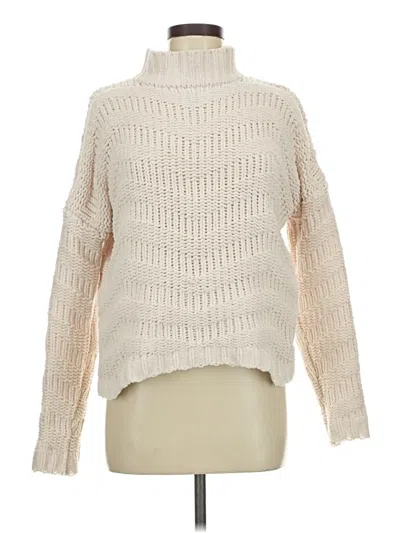 Pre-owned Madison Turtleneck Sweater In Ivory