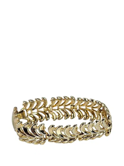 Madison Wave-motif Gold-tone Bracelet In Purple