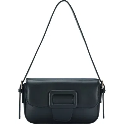 Madison West Buckle Baguette Shoulder Bag