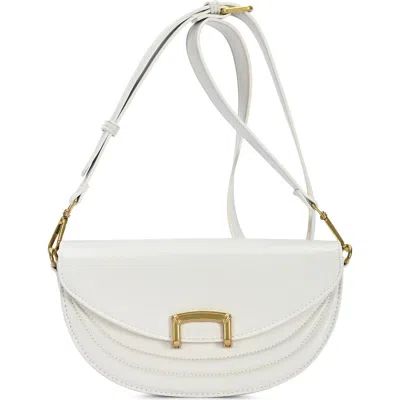 Madison West Buckle Half Moon Crossbody Bag