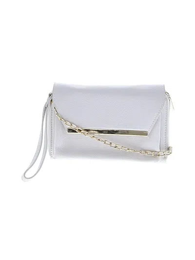 Pre-owned Madison West Crossbody Bag In Silver