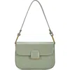 Madison West Flap Shoulder Bag In Moss