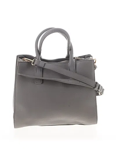 Pre-owned Madison West Leather Satchel In Gray