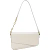 Madison West Mini Asymmetric Shoulder Bag In Bone