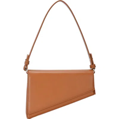 Madison West Mini Asymmetric Shoulder Bag In Tan