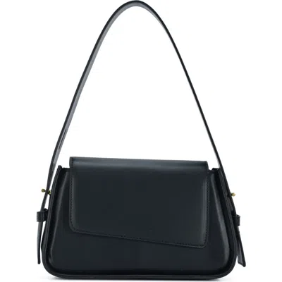 Madison West Mini Flap Shoulder Bag In Black