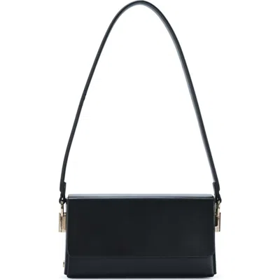 Madison West Structure Mini Shoulder Bag In Black