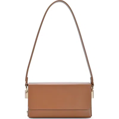 Madison West Structure Mini Shoulder Bag In Tan