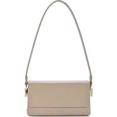 Madison West Structure Mini Shoulder Bag In Taupe