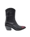 Madison Women's Cowboy Boot In Black / Red In Multi