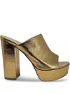 Madison.maison 120mm Marilu Platform Sandals In Gold