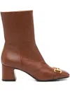 Madison.maison 60mm Leather Boots In Brown