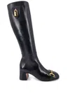 Madison.maison Above-knee Leather Boots In 黑色