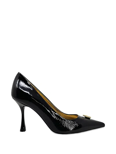 Madison.maison Alena Lock-detail Pointed Pump In Black