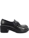Madison.maison Buckle-detail Loafers In Black
