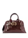 Madison.maison Croc-effect Buckle Mini Bag In Red