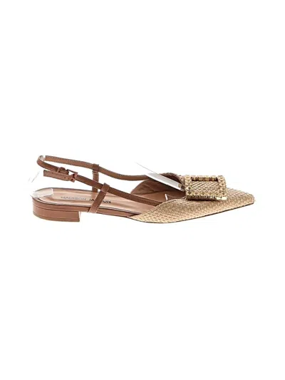 Pre-owned Madison.maison Flats In Tan